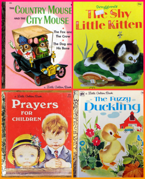 Collection of Little Golden Books from the 1970s and 1980s